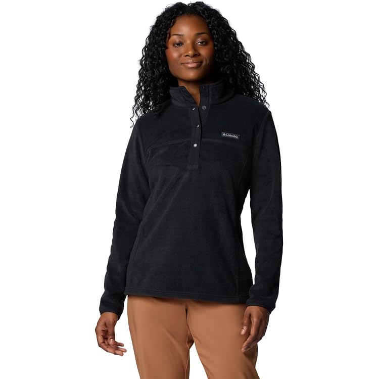 Sweat Columbia Polaire 1/4 Zip Noir - Taille S - Homme/Femme - Très Bon état