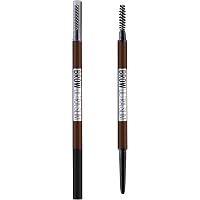 Maybelline Brow Ultra Slim Liner – Augenbrauenstift In Deep Brown (2er Pack), Mit 1,5 Mm Ultrafeinspitze