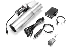 AKOZON Moteur de Coupure D'échappement électrique 2.5in Acier Inoxydable Tuyau de Descente D'échappement électrique Découpe E-Cut Out Valve Télécommande Accessoires de Voiture