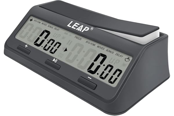 Leap Horloge d'échecs 9921 Programme mis à Jour Byo-yomi Delay Bonus avec Grand écran