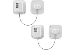 Evilsoul Password Fridge Lock Children Safety Refrigerator Lock Adults Safety Fridge Locks 2PCS Cupboard Lock with 3M Strong Adhesive for Drawer Fridge Freezer Cupboard