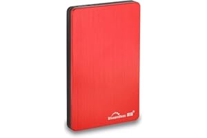 Blueendless Disco Duro Externo portátil USB 3.0 de 2.5 Pulgadas para PC, portátil, computadora (160 GB, Rojo)
