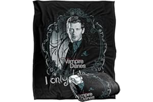 LOGOVISION VAMPIRE DIARIES Silky Touch Kuscheldecke, Optimalweich, 152 x 127 cm