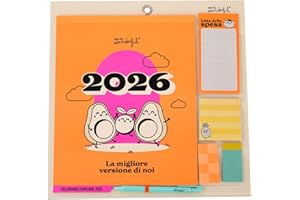 Mr. Wonderful - Calendario magnetico da parete familiare 2026 - La migliore versione di noi