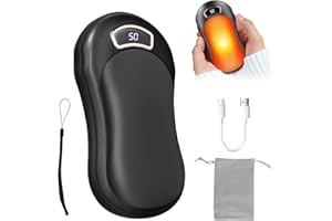 UENNM Handwärmer Elektrisch 10000 mAh, Taschenwärmer Wiederverwendbarer Tragbare Wiederaufladbar Power Bank USB Hand Warmers Wintergeschenk Outdoor-Sportarten für Damen Kinder
