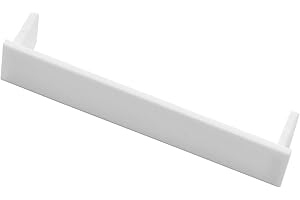 GARDINIA Terminali per guide e binari per tende, 2 binari, plastica, bianco, serie Slim Line, 2 pezzi