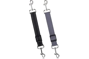 Qianyu 2 szt. klipsów do obroży bezpieczeństwa dla psa, regulowany kołnierz, zapięcie zapasowe, łącznik smyczy, odblaskowy, dwustronne zapięcie, klipsy do smyczy, dla zwierząt domowych, szczeniaków,