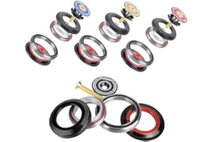 YOSOO Bicycle Headset Bearings, Headset Complete Bike Straight Tube Headset Spacer for Bicycle, Road Bike Stem Headset Spacers Kit for Most Mountain Bike