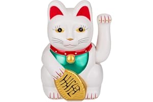 Out of the blue Oggetto di Decorazione/Gatto Cinese Fortunato Che agita la Zampa Sinistra/Dimensioni 20 x 14 cm