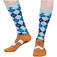 Ex Bluw Gift Products 27916 Brogue Silly Socks Size 5-11, unisex-child, White