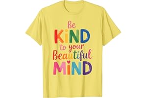 WHIMSICAL MENTAL HEALTH OUTFIT 2025 MEN WOMEN KIDS Yellow Mental Health Awareness Day Be Kind to Your Mind Kids T-Shirt