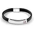 Tommy Hilfiger Jewelry Men's Leather Bracelet Black - 2790349