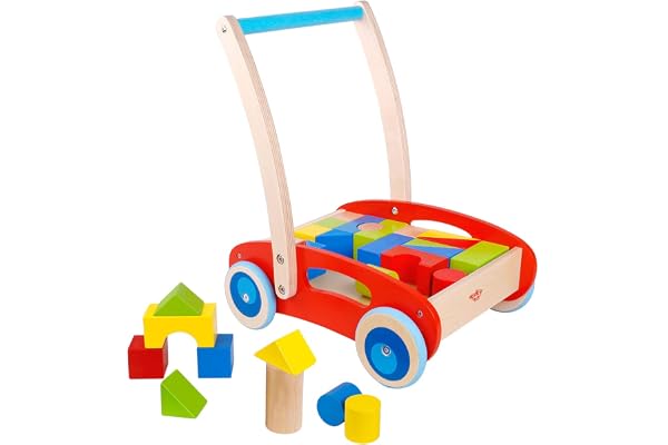 Tooky Toy Jouet à Faire Rouler - Jouet pour Enfant - Blocs de constructions TKC281