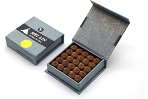 ‎BILMAG BILMAG Billard Queue Klebeleder Spitze Meilin, 6 Schichten, 12mm, Braun