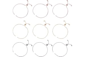 UNICRAFTALE 12 pcs 24 cm 3 Couleurs en Laiton Slider Bracelets Faire avec Cubique Zircone Réglable Curseur Boîte Chaîne Bracelet pour les Femmes Semi Fini DIY, Largeur de 1 mm