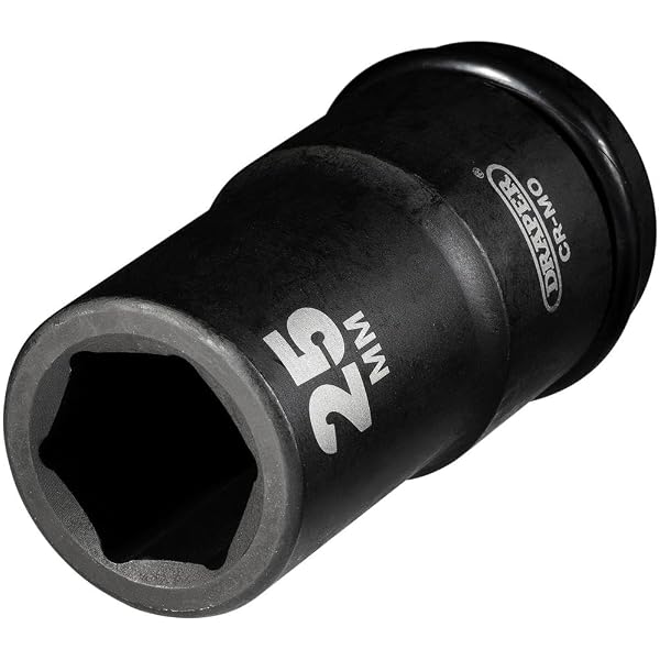 HARFINGTON Deep Impact Socket – 3/8" Drive X 10mm, 6-Point, 65mm Long, CR-MO Steel, Black