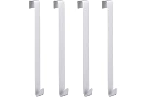 Cepewa Dekohaken24 - Juego de 4 ganchos para puertas y ventanas