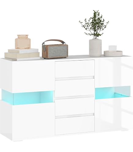 vidaXL Credenza con LED Rovere Sonoma 72x34x61 cm in Legno