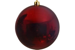 KAEMINGK Decorist Bola XXL de Color Rojo Oscuro Mate, irrompible – Bola de Navidad XXL – 140 mm