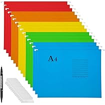 30 Cartelle Sospese A4 Xiuyer - Multicolore, Con Linguette, Per Ufficio E Casa - Foto 6