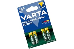 AG VARTA Baterías Recargables Varta HR03 - Pack de 4 Pilas Recargables AAA 1000 mAh