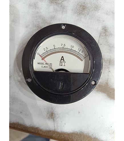 Uxcell 85L1 AC 0-30A Analog Panel Ammeter – 2.5" Square Current Meter With Fixing Screws