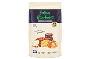 Nortembio Bicarbonato di Sodio Alimentare 850 g 100% Naturale, Senza Alluminio, Vegano, Senza Glutine e Pasticceria | Include eBook di Ricette GRATIS