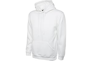 Mad Ink Mens Classic Plain Pullover Hooded Sweatshirt Hoodie Sweater (22 Colours)