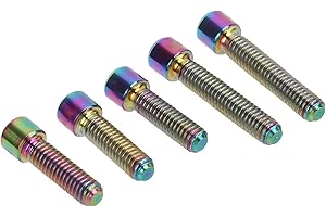 Gaeirt Front Rear Derailleur Screw, M4 3Pcs 13.5 2Pcs 20mm Cage Screws Easy Installation for DIY(Colorful)