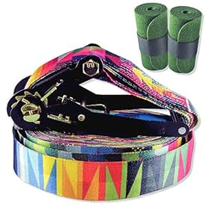 Slackline Buzzard Havanna 15m Con Protezioni Albero - Per Principianti E Bambini, Made In Germany - Foto 8