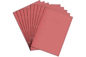 Rhino F8M Lot de 10 cahiers d'exercice 80 pages Rose Format A4