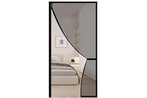 ACJSDGL Mosquitera Magnética 150x220cm Mosquitera Magnética Pegado sin Taladrar Sin Huecos para Sala de Salón Terraza,negro