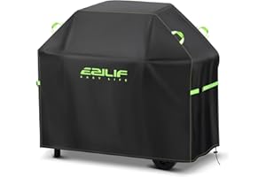Ezilif Pokrowiec na grilla odporny na warunki atmosferyczne, 132 x 60 x 120 cm, tkanina Oxford 420D, wodoszczelna, odporna na rozerwanie, ochrona przed rdzą i pleśnią, dla Weber/Enders/Char Broil