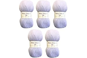 BABYDREAM 5 x 100g Baby Dream DK Baby Wool (5 x 100g Lilac)
