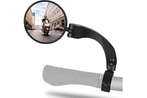 CYCLESPEED Bicycle Mirror for Handlebars 1826 mm, HD 360 Degree Rotatable Safe Bicycle Rear View Mirror, LeftRight Universal Handlebar Mirror Reflector Bicycle Mirror for EBike MTB Wheelchair