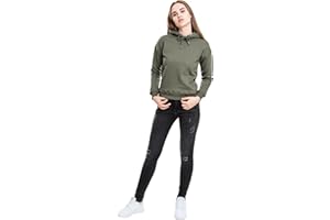 Urban Classics Ladies Hoodie Donna Felpa con Cappuccio Nero Regular
