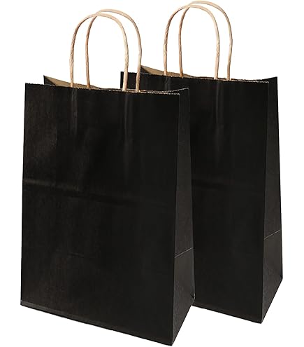 We Can Source It Ltd – Decomposable White SOS Kraft Paper Bags With Tape Handles – Medium Size Paper Bags – Fully Compostable, Biodegradable - View #8