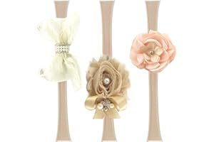 Hocaies Fasce Capelli Neonata Fascia Capelli Neonata Fasce Bambina Neonata Elastico Per Capelli Neonata Accessori Capelli Bambino Fasce Neonata 0-3 Anni per Capelli (A02)