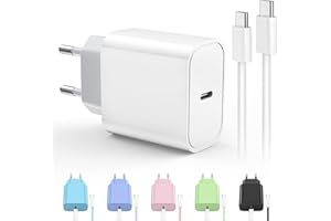 LUMFOCUS 25W Caricatore USB C con 2M Cavo, Rapido Presa USB C Caricabatterie for iPhone 17/17 Pro/17 Pro Max/Air/16 15 Series, iPad, Samsung S26/S25, Spina Typ C Alimentatore Adattatore USBC Fast Charger