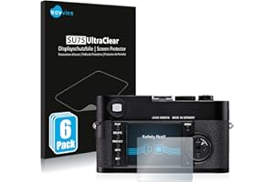 Savvies 6 Stück Schutzfolie für Leica M8 Displayschutz-Folie Ultra-Transparent