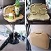 Produktbild mark8shop Rückenlehne klappbar Sitz Tablett Auto Wasser Getränk Halterung Auto Cup Holder Mount schwarz grau