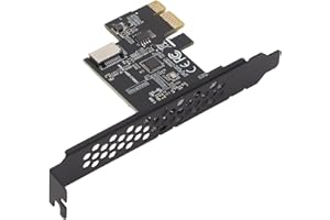 BEWINNER PCI-E to USB3.2 GEN1 Front USB C Expansion Card, 5Gbps Type E Internal Front Panel Connector Riser Card,PCI Express Adapter for Desktop PCs 7/8/10/11/LINUX (Black)
