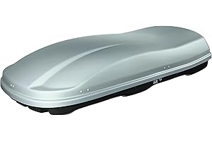 Farad Coffre de Toit Marlin 680L Gris - Double Ouverture Latérale, Homologation TÜV-GS, Garantie 5 Ans - Serrures centralisées sur 3 Points avec clés de sécurité - Résistant aux Rayons UV