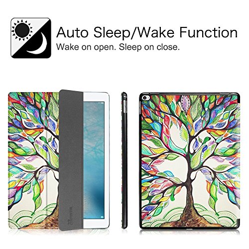 Fintie iPad Pro 12.9 Zoll Hülle – Ultra Schlank Superleicht Ständer Schutzhülle SmartShell Cover Case Tasche mit Auto Schlaf / Wach Funktion für Apple iPad Pro 12,9 Zoll (2015 Version), Liebesbaum - 2