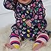 Piccalilly Organic Cotton Multicoloured Baby Girls Stripe Leg Warmers