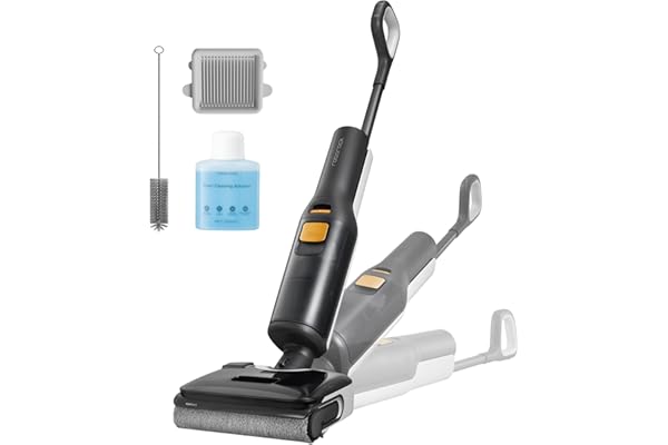 roborock F25 BX Aspirateur Laveur Senza Fili 20 000 Pa,Autonettoyage à Haute température de 90 °C, séchage Rapide, inclinable à 180°, Nettoyage Bord à Bord pour sols durs.