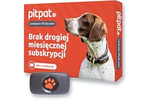 PitPat Lokalizator GPS dla psów – nie wymaga subskrypcji – odpowiedni dla wszystkich psów i pasuje do wszystkich obroży – 100% wodoodporny lokalizator dla zwierząt domowych (Czarny)