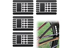 AUEFUDQ 4 Pièces Protection Cadre Vélo Autocollants en Carbone, Protection Cadre Vélo Autocollants, Film de Protection Cadre Vélo, Autocollants de Protection Vélo, pour Vélo, VTT etc.