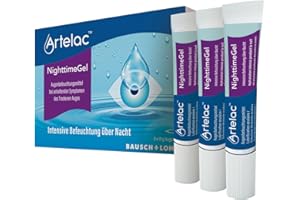 Artelac NighttimeGel - Augengel bei trockenen Augen - Der Schutz zur Nacht - bei allen Formen des trockenen Auges - intensive Augenbefeuchtung - Ergänzung zu Augentropfen (3 x 10 g)