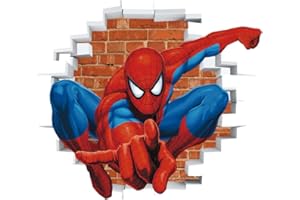 LXJYMFZI 3D New Superhero Wall Stickers Boys Wall Decal for Bedroom Living Room Hotel Decor Size：（40X60cm）